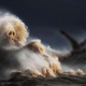 Image for article titled Photos: The massive, mountainous waves of Lake Erie